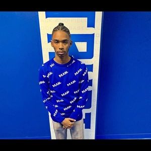 Blue Boohoo Man Sweater